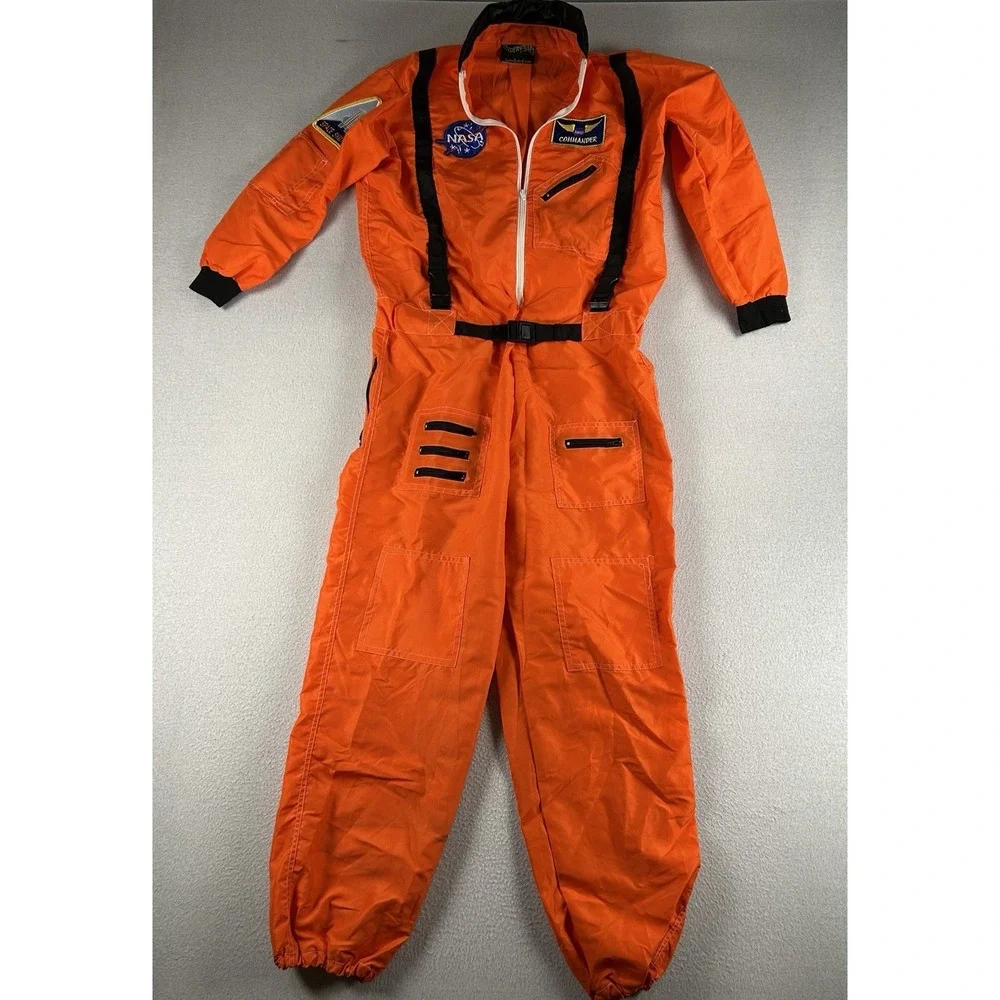 NASA Commander Astronaut Jumpsuit Halloween Costume Childrens MEDIUM